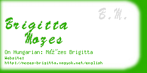 brigitta mozes business card