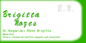 brigitta mozes business card